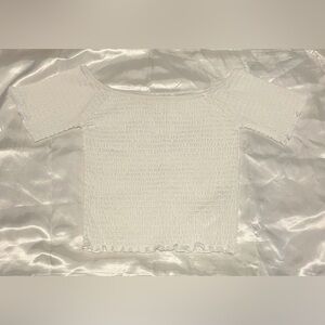 XS White Cotton On Ruffle Crop Top